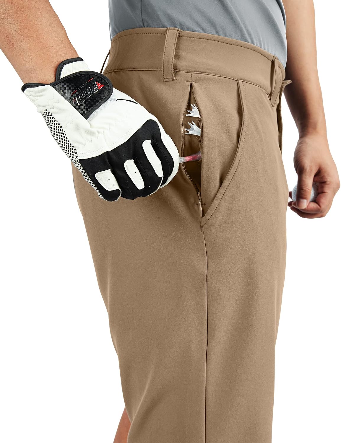 Detalle de 33,000ft Men's Golf Shorts Dry Fit — Lightweight, Quick-Dry Stretch with 11" Inseam