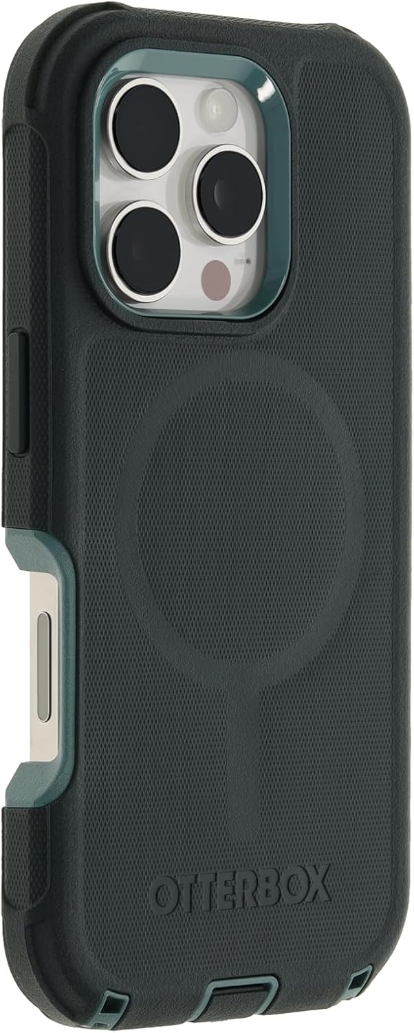 Detalle 2 de OtterBox ディフェンダーシリーズ iPhone 16 Proケース、3層構造・MagSafe対応・セージブラッシュグリーン
