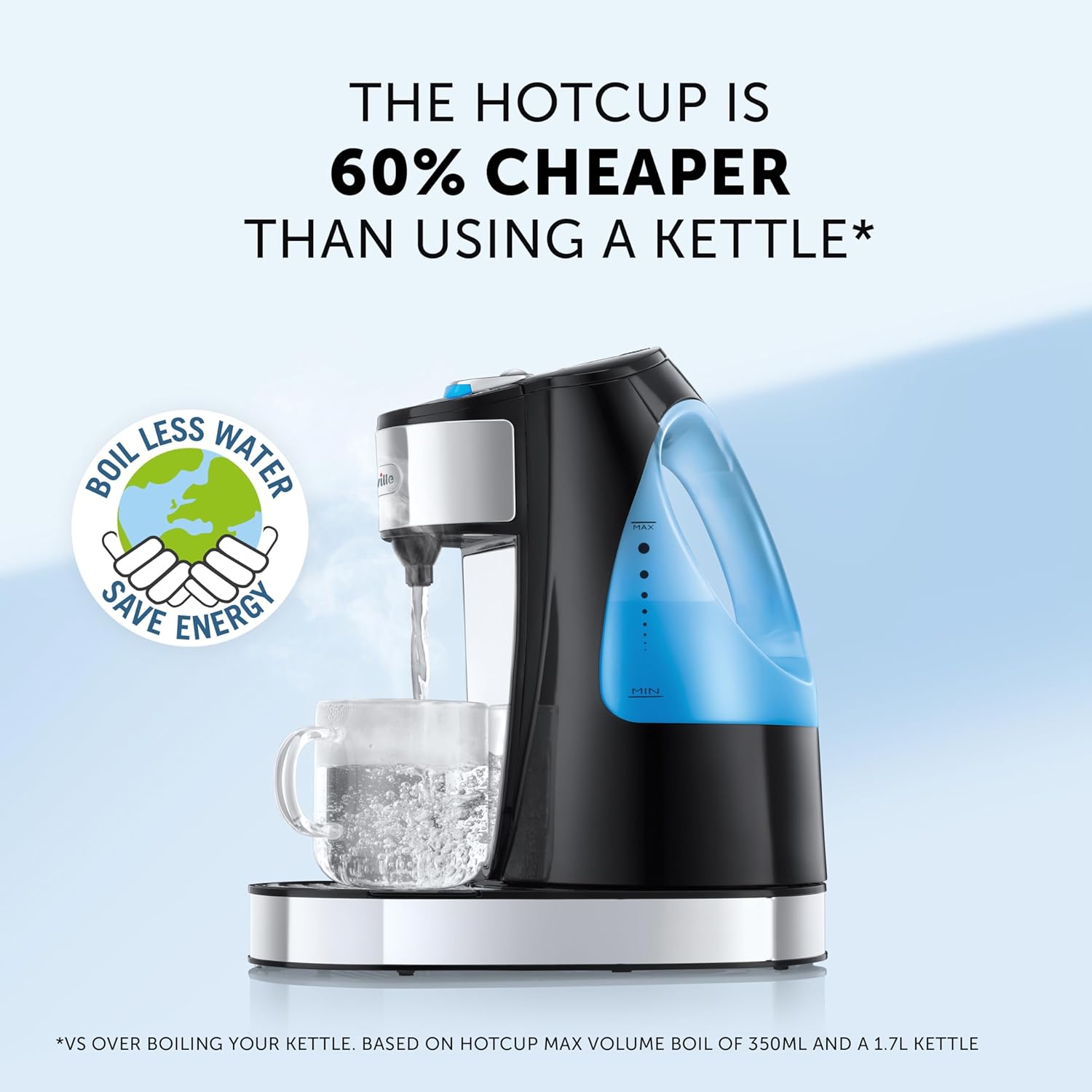 Thumbnail 2 de Breville HotCup Hot Water Dispenser (VKJ142) – 3kW fast boil, 1.5L tank, gloss black