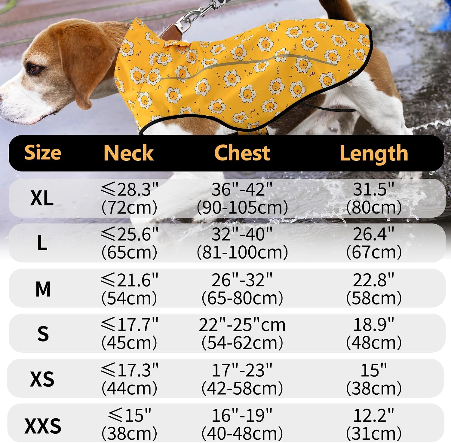 Detalle de Mile High Life Dog Raincoat, waterproof jacket