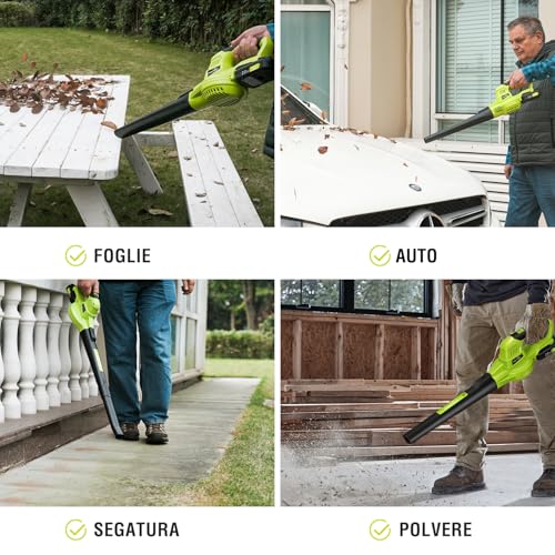 Detalle de SnapFresh Soffiatore a Batteria 20V: leggero, potente e versatile