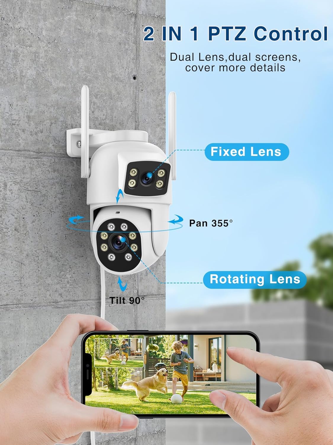 Thumbnail 1 de Reobiux 3K Telecamera Wi‑Fi Esterno 3K