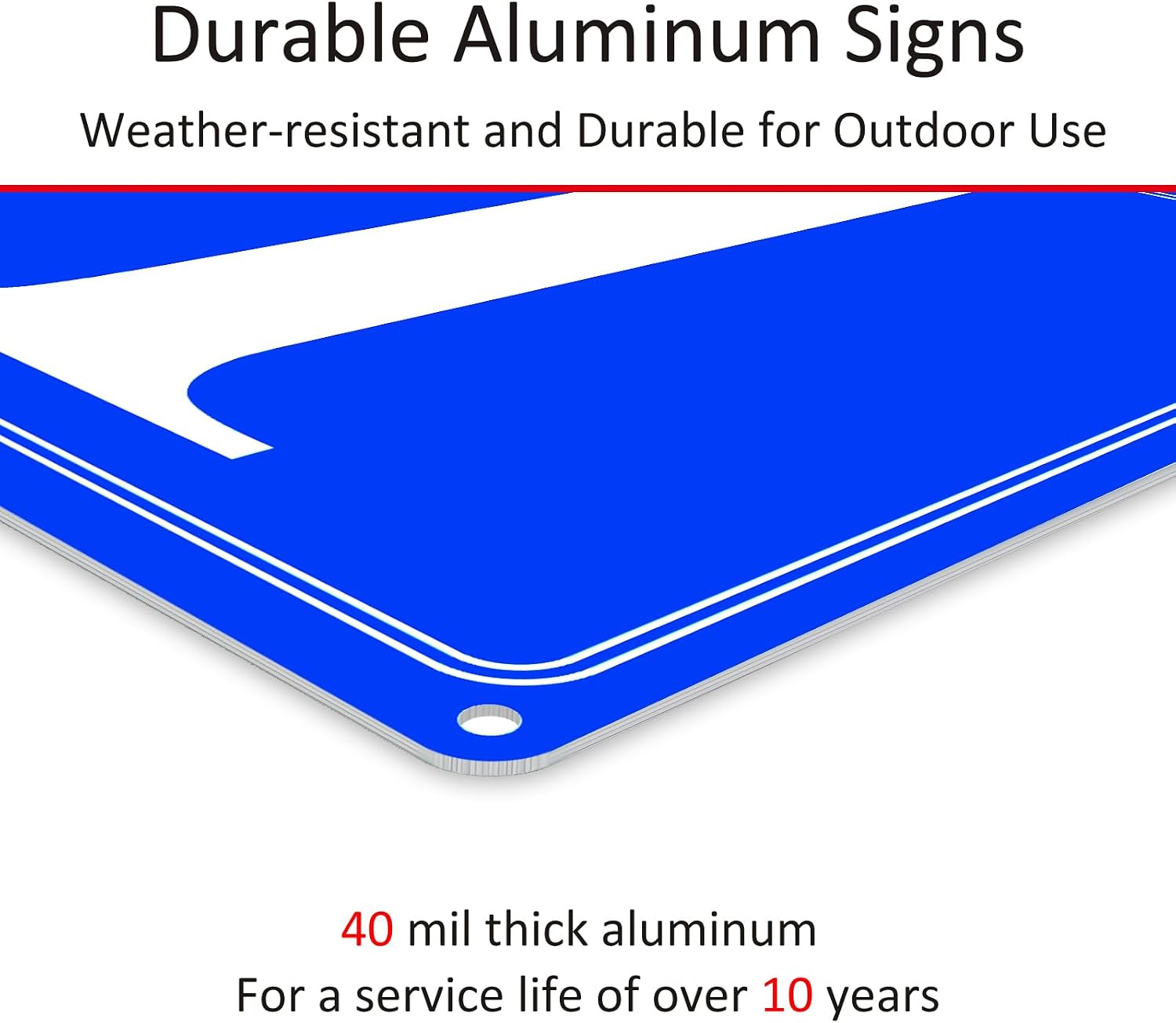 Detalle de i-CowFun Aluminum Number Sign 12 x 10 in