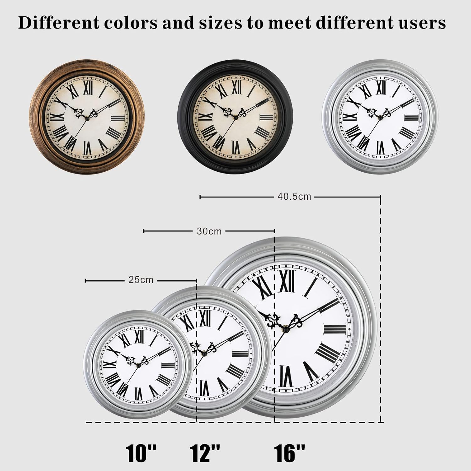 Thumbnail 4 de Plumeet Retro-Wanduhr 40,6 cm