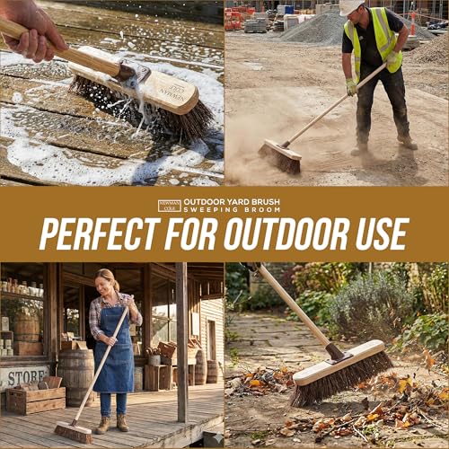 Detalle 2 de Newman and Cole 12” Yard Brush Heavy Duty Outdoor Garden Broom