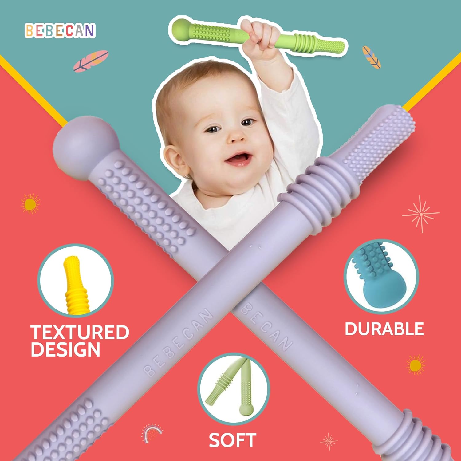 Thumbnail 2 de Bebecan Teething Sticks 36+ months