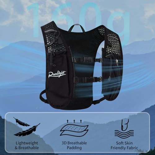 Thumbnail 4 de Runlight Gilet de course G220 (noir) – gilet d’hydratation ajustable avec poche d’eau 1,5 L