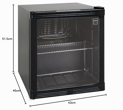 Thumbnail 7 de METRO Professional GPC1046: Mini frigorífico con puerta de cristal en negro, 46 L