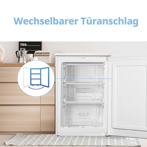 Detalle 2 de Comfee 88L Gefrierschrank – Kompakter Freistehender Tiefkühlschrank mit Inverter-Kompressor