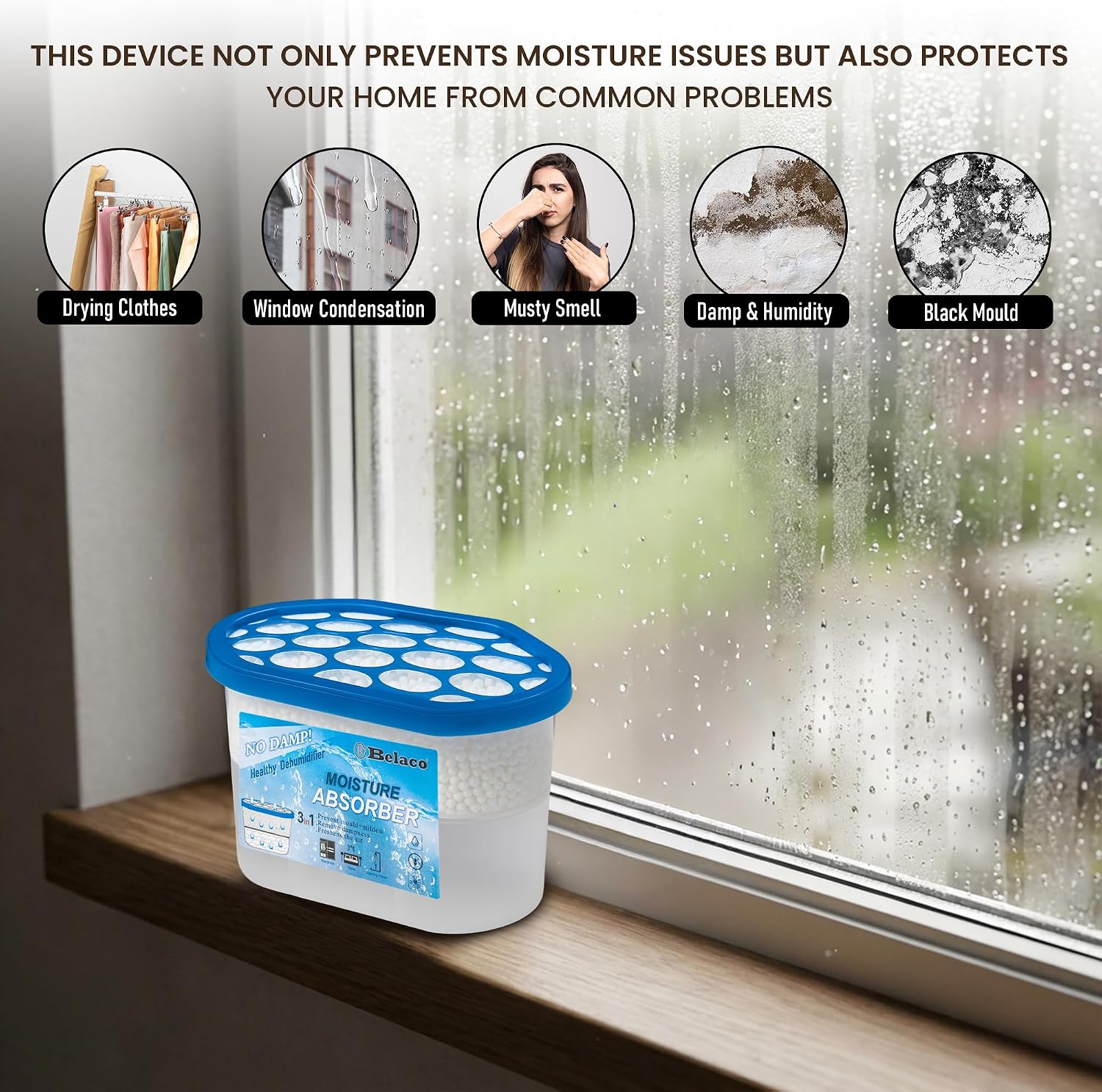 Thumbnail 6 de Belaco Dehumidifier Pack: Prevent Mould & Mildew, Eliminating Musty Odor