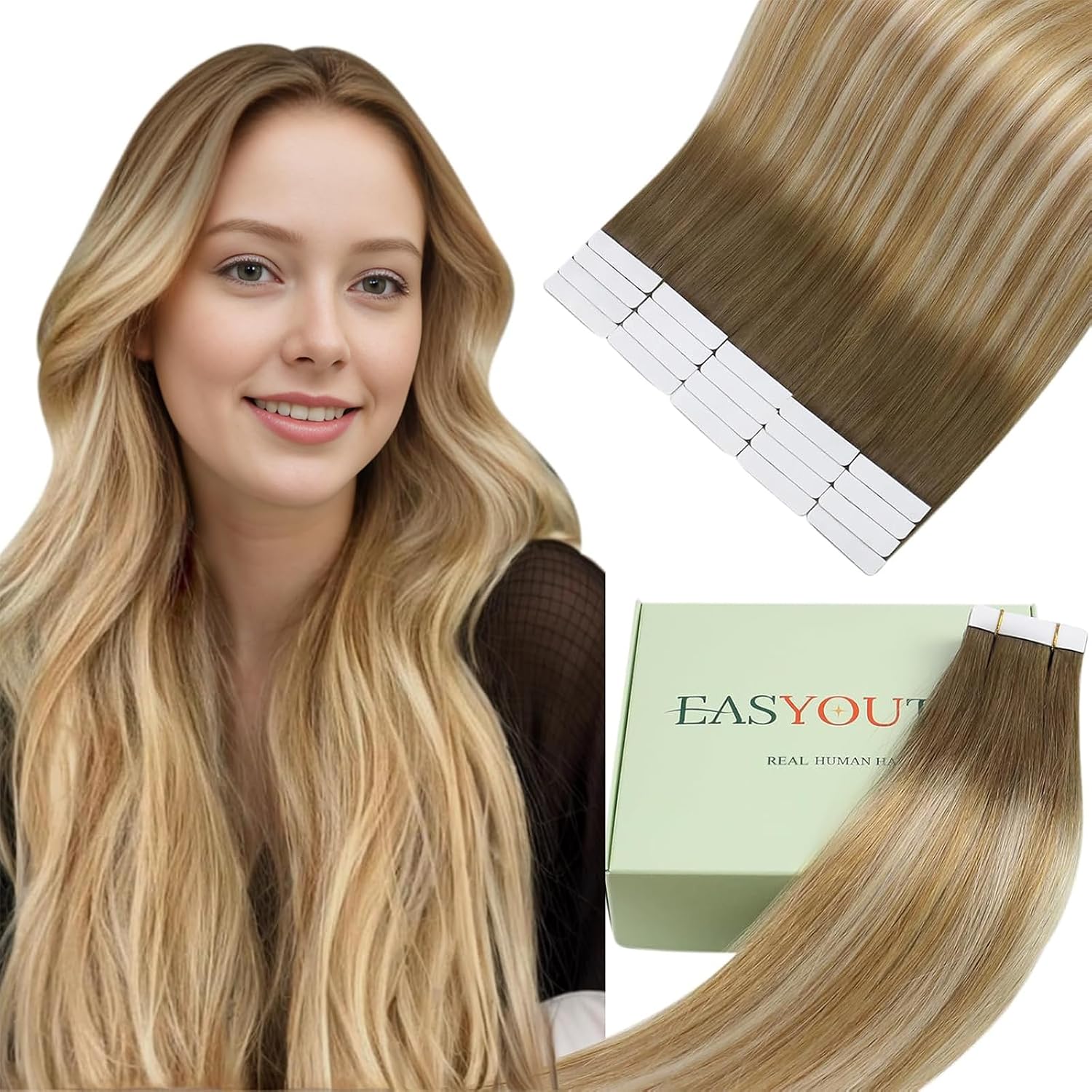 Detalle de Easyouth Tape in Extensions 30 cm Echthaar