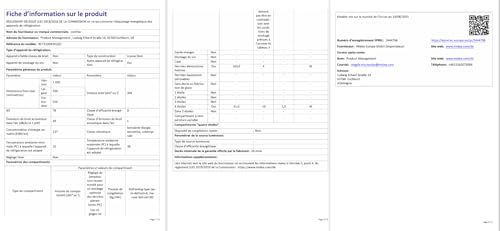 Thumbnail 7 de Comfee 204 L Frigo Congelateur 2 Portes – Noir, design compact et pratique