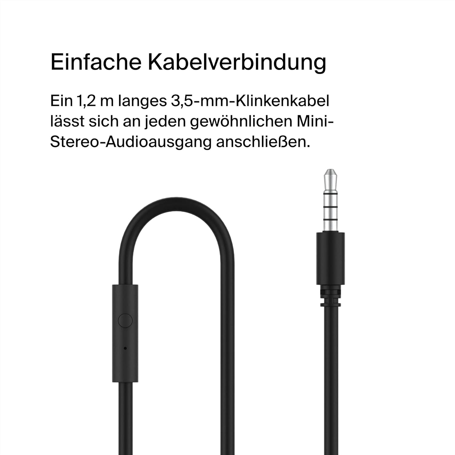 Thumbnail 5 de Belkin SoundForm Mini On-Ear-Kopfhörer mit Kabel – Kinder/Kopfhörer 3,5-mm, Schwarz