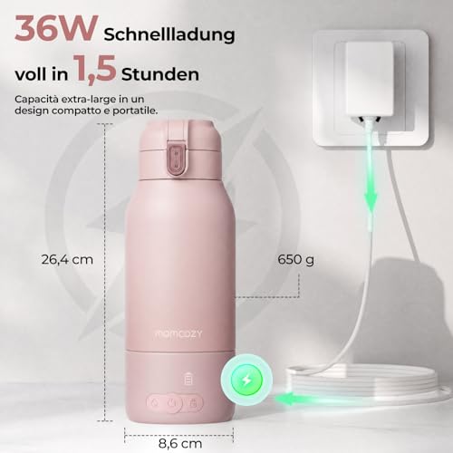 Thumbnail 12 de Momcozy Flaschenwärmer – unterwegs: schnell erwärmen, sicher und kompakt