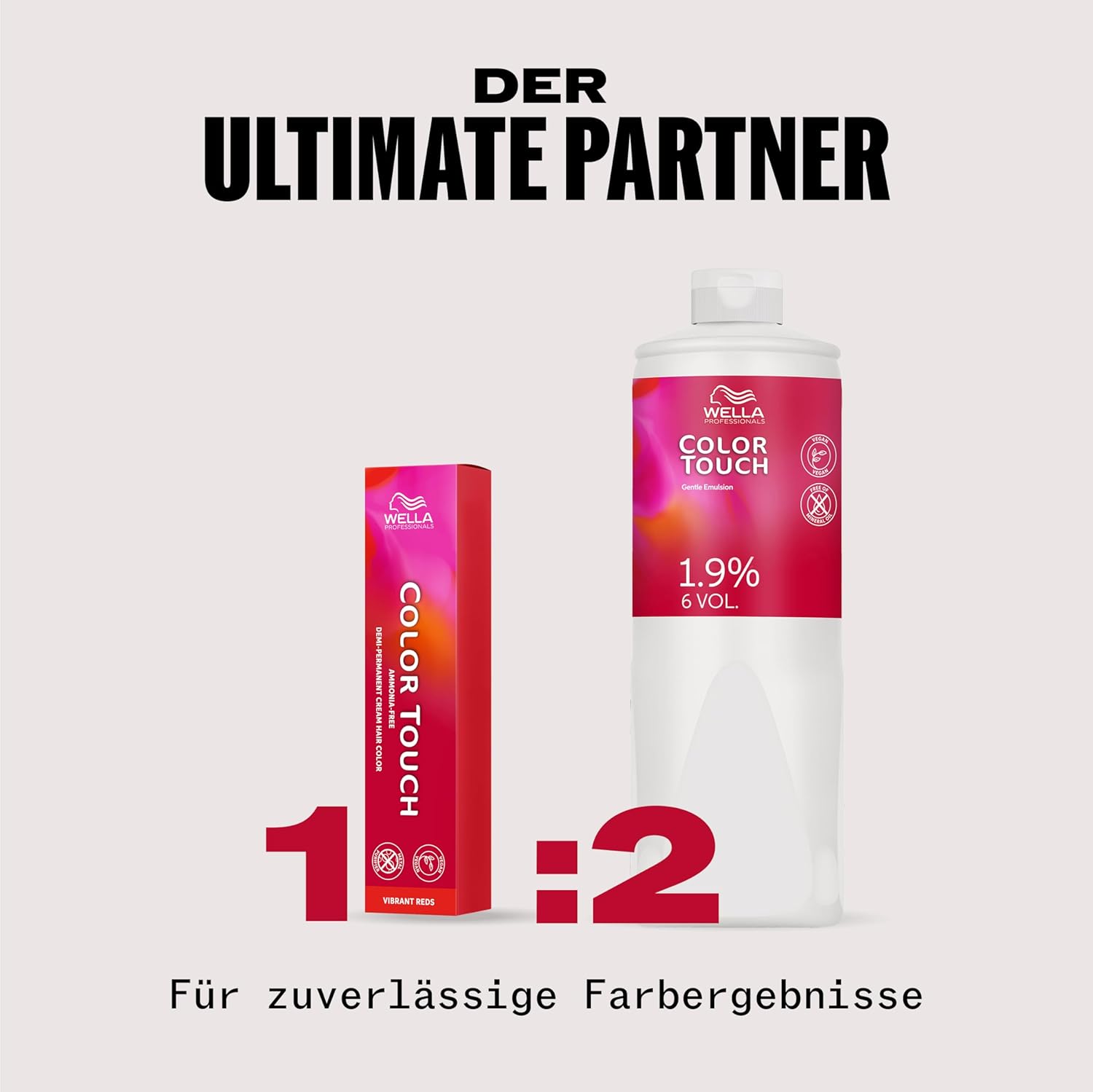 Thumbnail 2 de Wella Professionals Color Touch Vibrant Reds – Ammoniakfreie, vegane Intensivtönung mit Metal Purifier