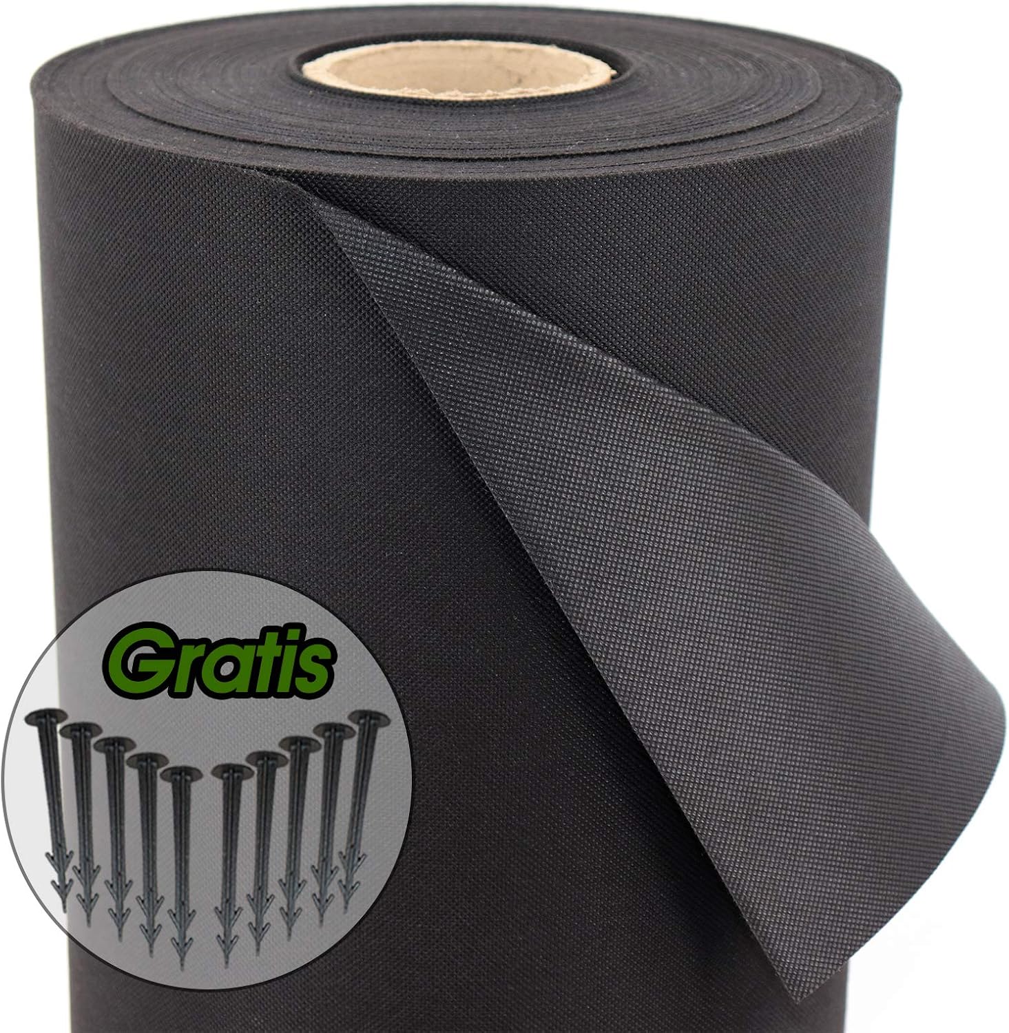 Detalle de Aquagart Garten Unkrautvlies 150g/m² inkl. 10 Erdanker – wasserdurchlässiges Mulchvlies für Beet, Hochbeet und Gewächshaus