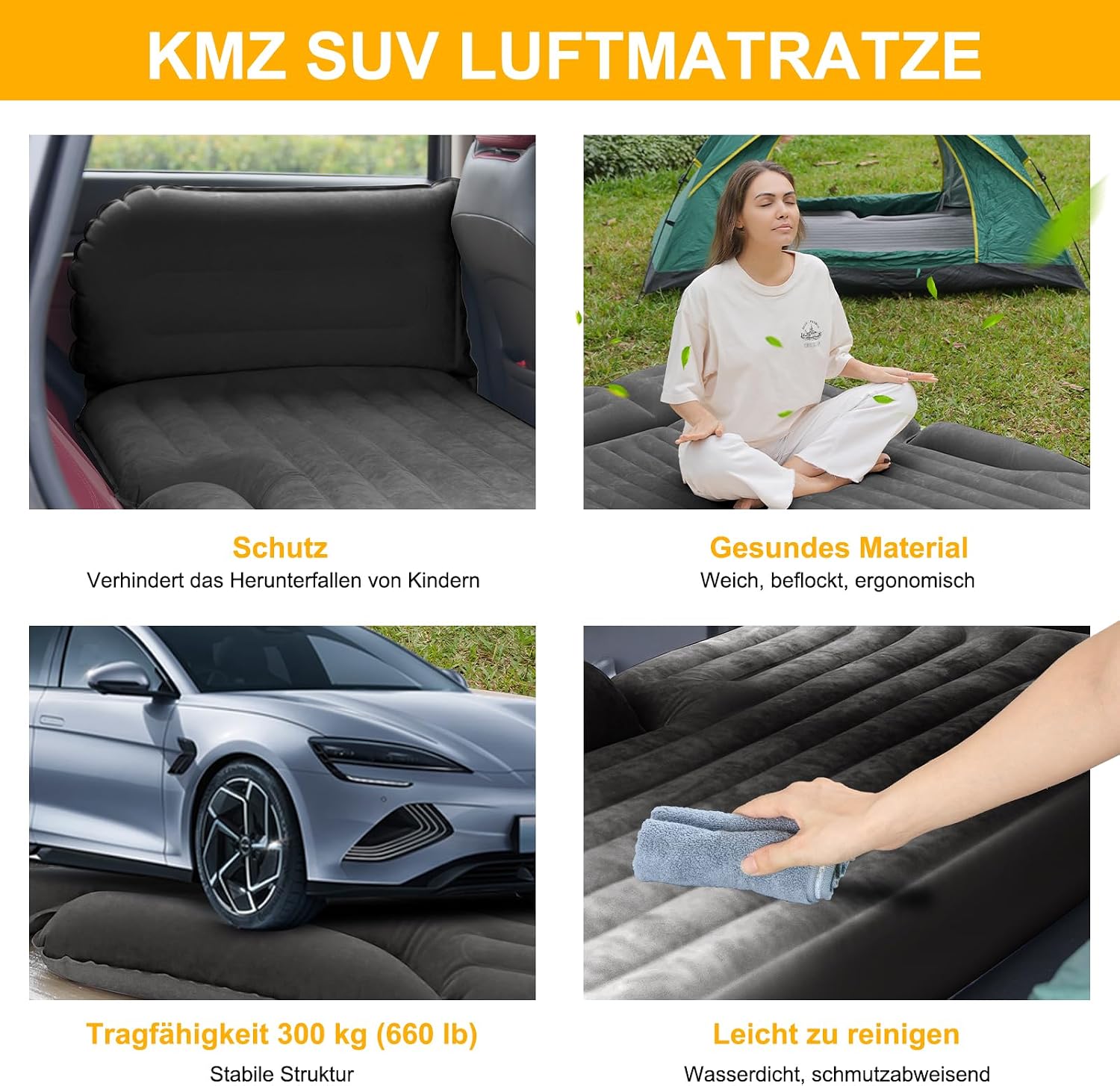 Detalle 2 de KMZ Auto Matratze Luftmatratze im Auto