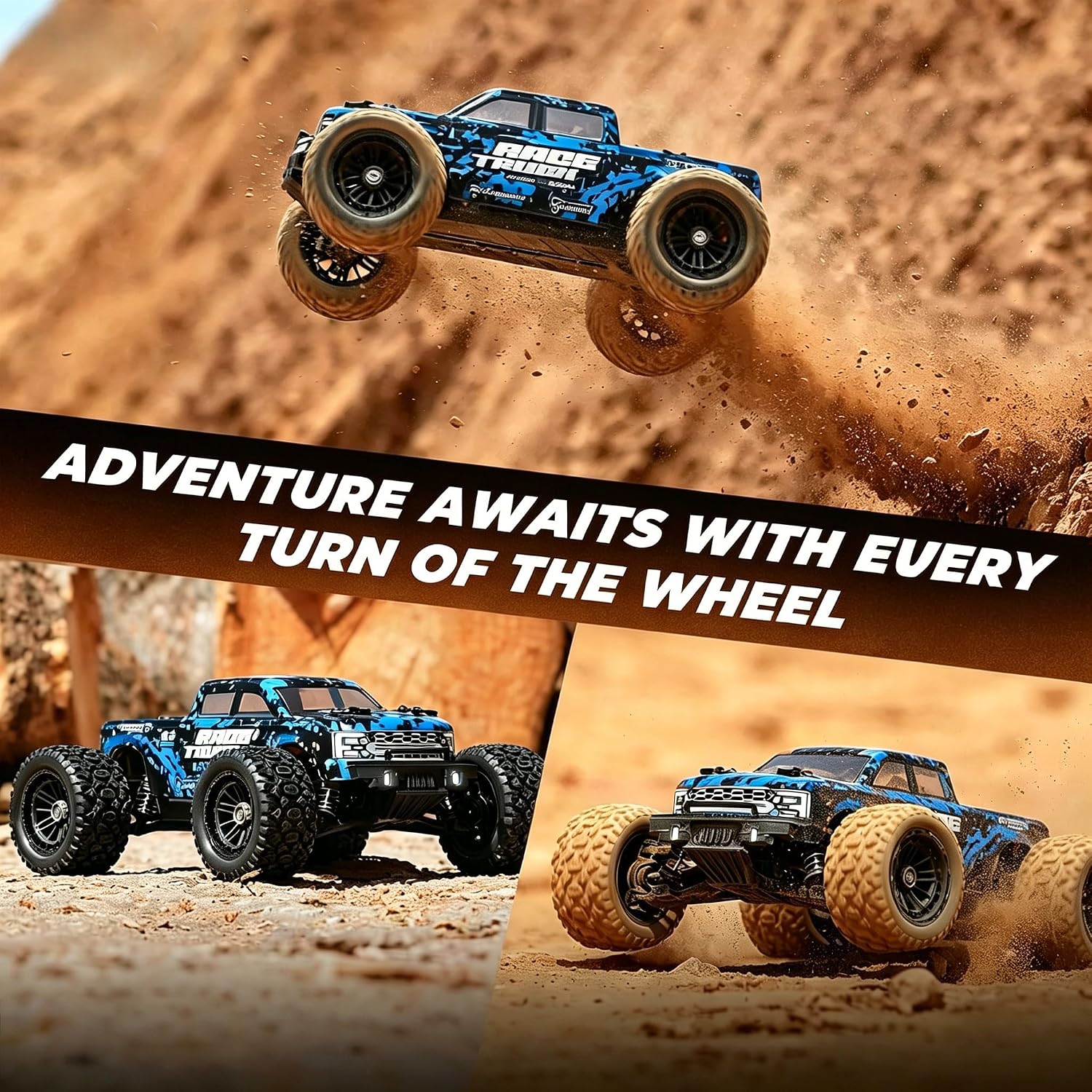 Detalle de HAIBOXING 18859E Ferngesteuertes Auto 1:18 – All-Terrain 4WD, 36 km/h