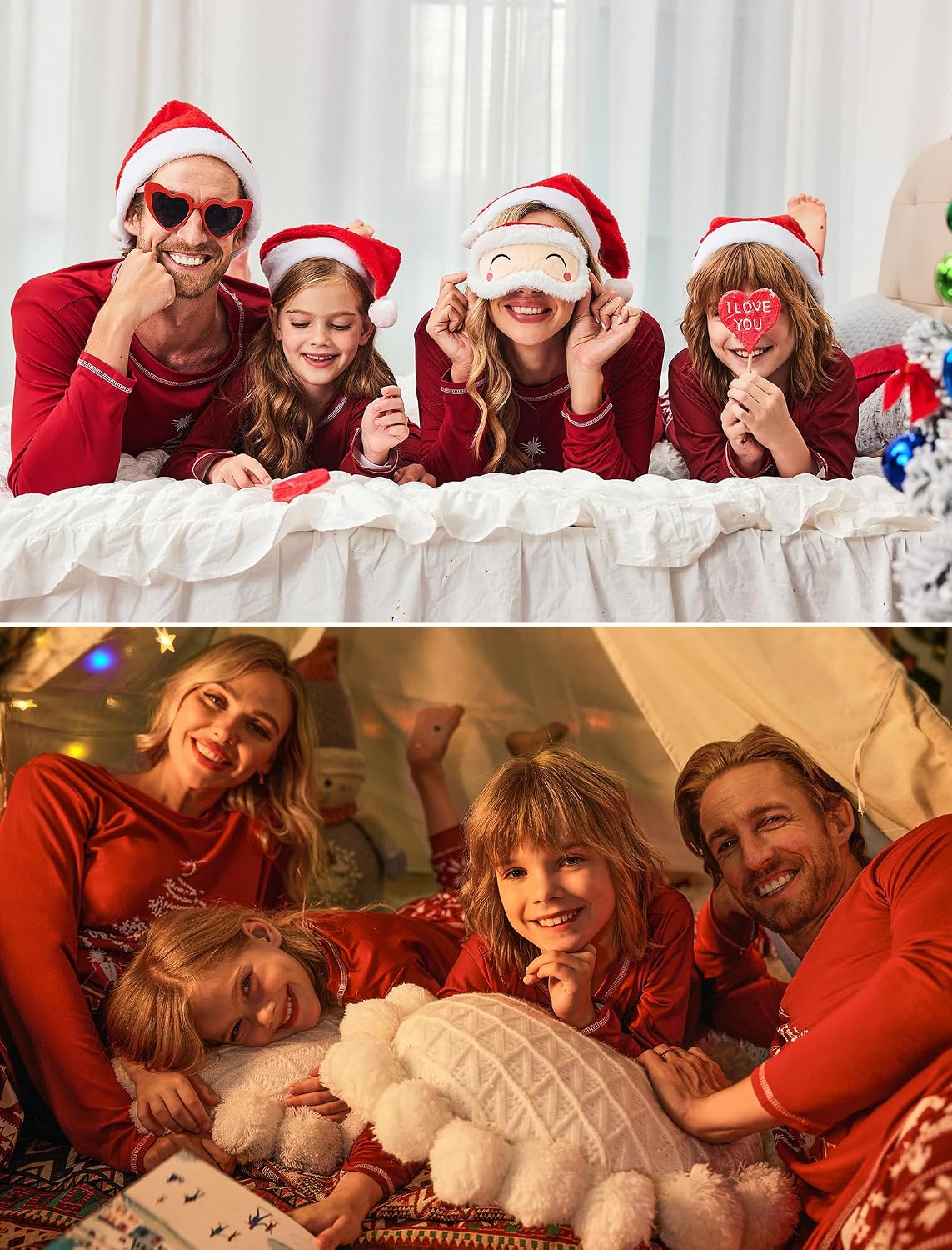 Thumbnail 2 de Ekouaer Family Christmas Pajamas Two-Piece Set