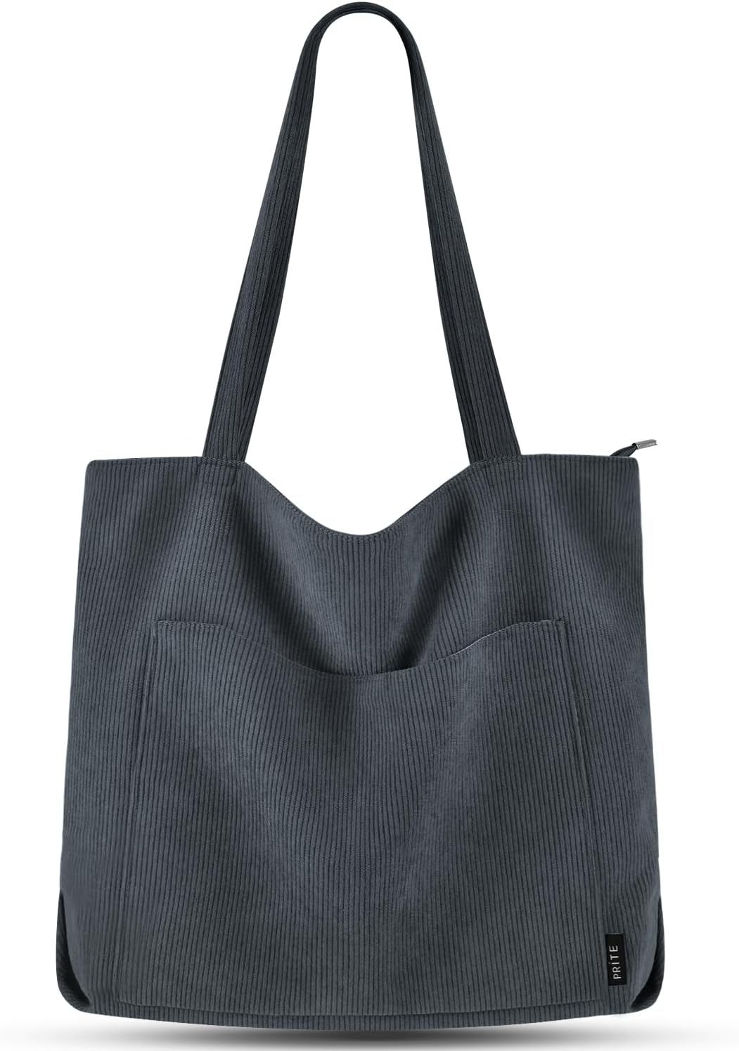 Thumbnail 3 de Prite Corduroy Tote Bag for Women | Large Shoulder Bag with Zipper and Pockets