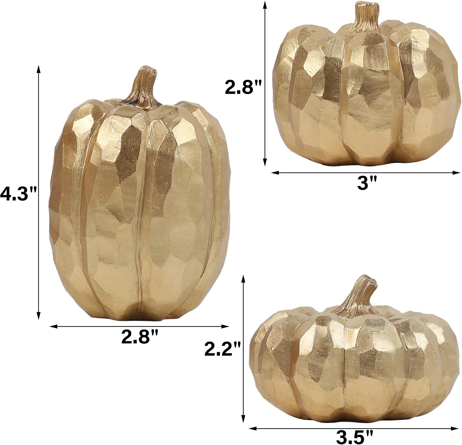 Detalle de Winemana Pumpkin Decor Resin