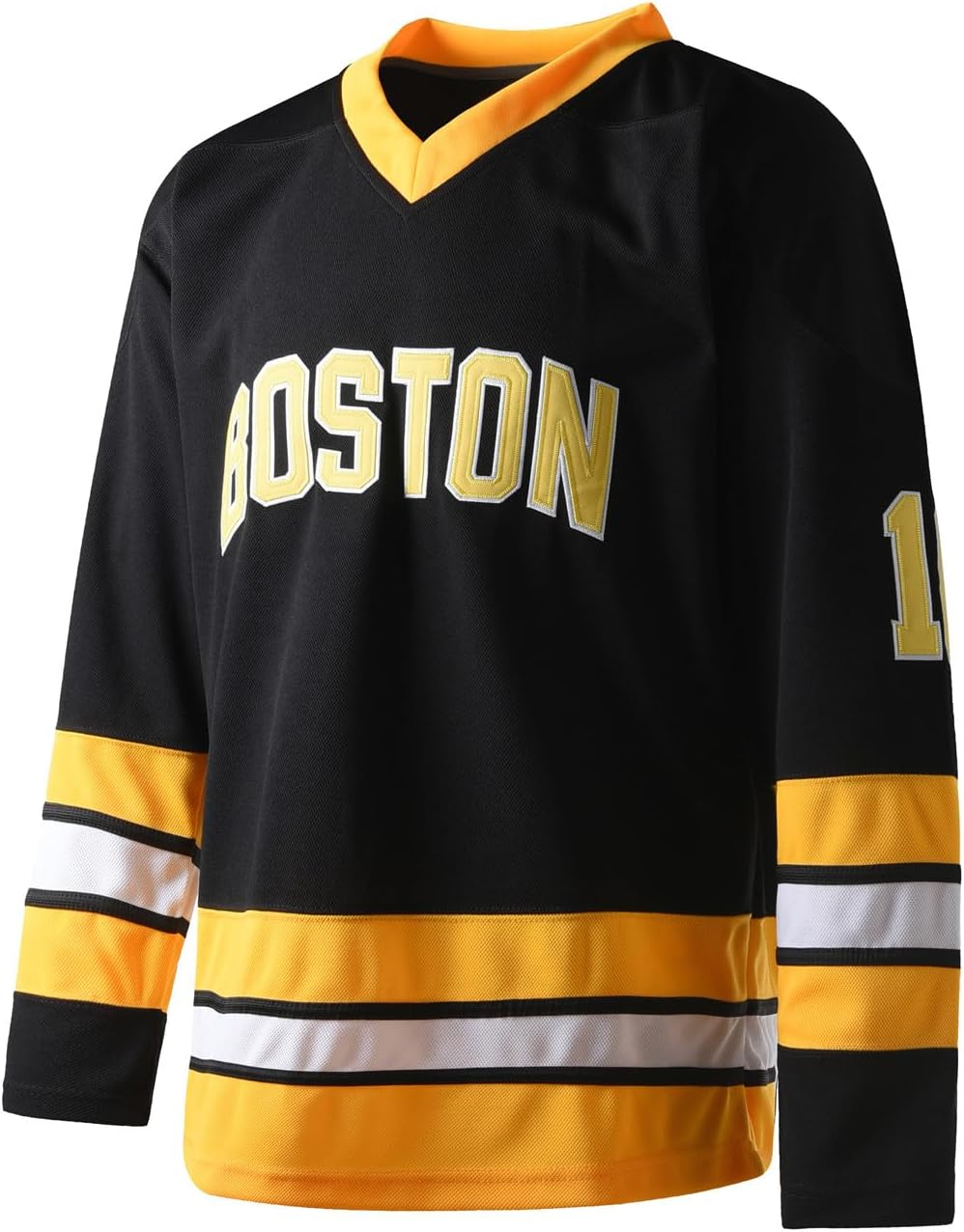 Detalle de cridpop Happy Gilmore 18 Men's Hockey Jersey, Black Polyester Mesh