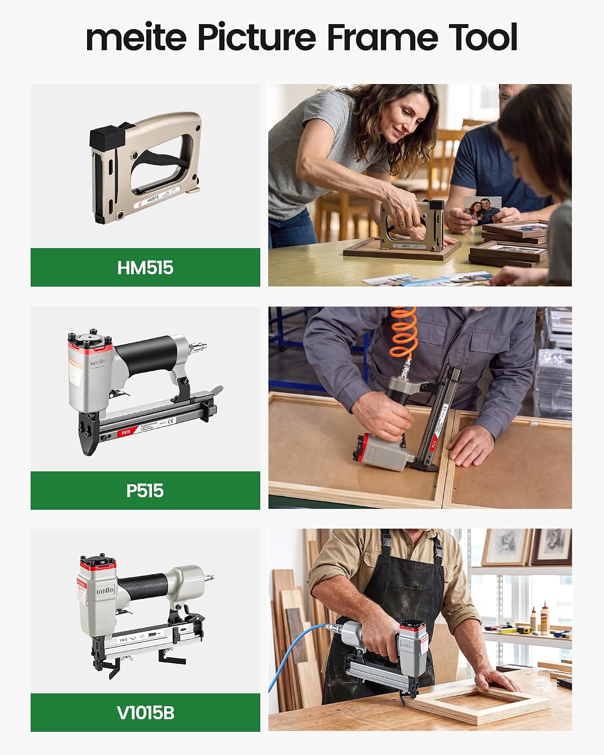 Detalle 1 de meite HM515 Manual Point Driver with 1,000 Flexible 5/8-Inch Nails