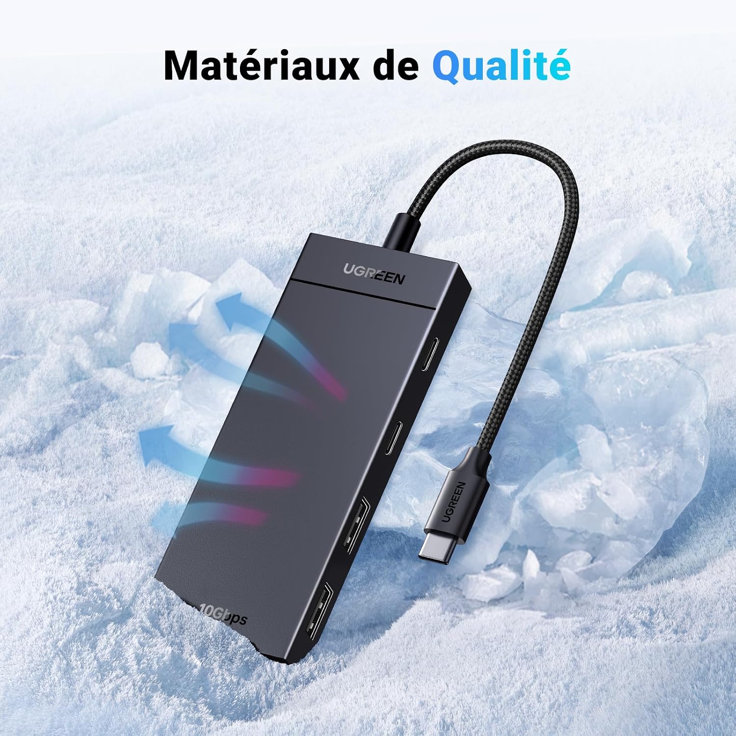 Detalle de Hub USB C 10Gbps UGREEN 4 ports