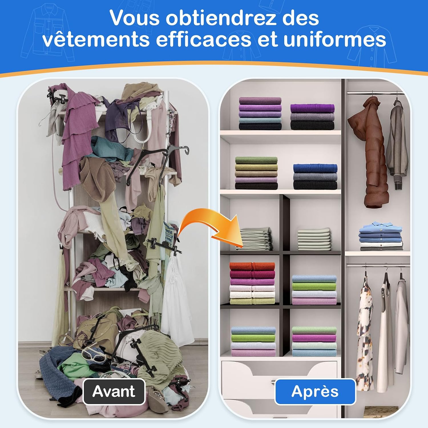 Detalle de BoxLegend V2-Plus : planche pliante pour chemises et vêtements, gain de place et pliage régulier