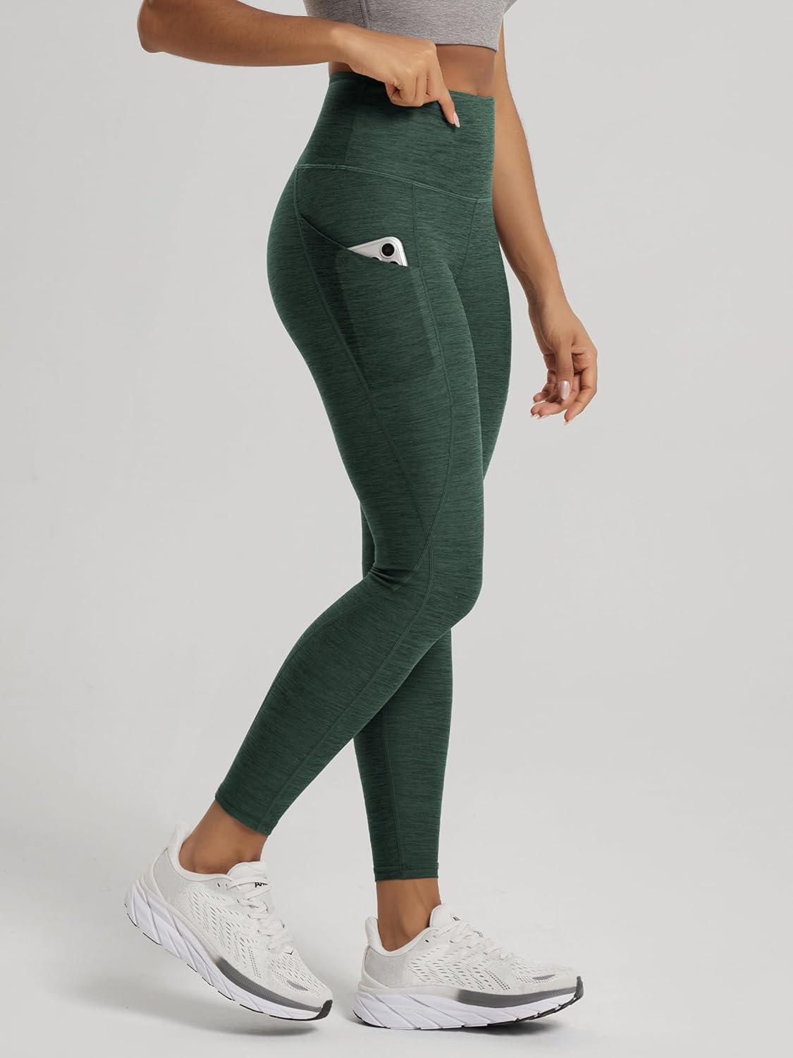 Thumbnail 1 de ODODOS Women's High Waisted Yoga Leggings with Pockets: Tummy Control, Non-See-Through Comfort