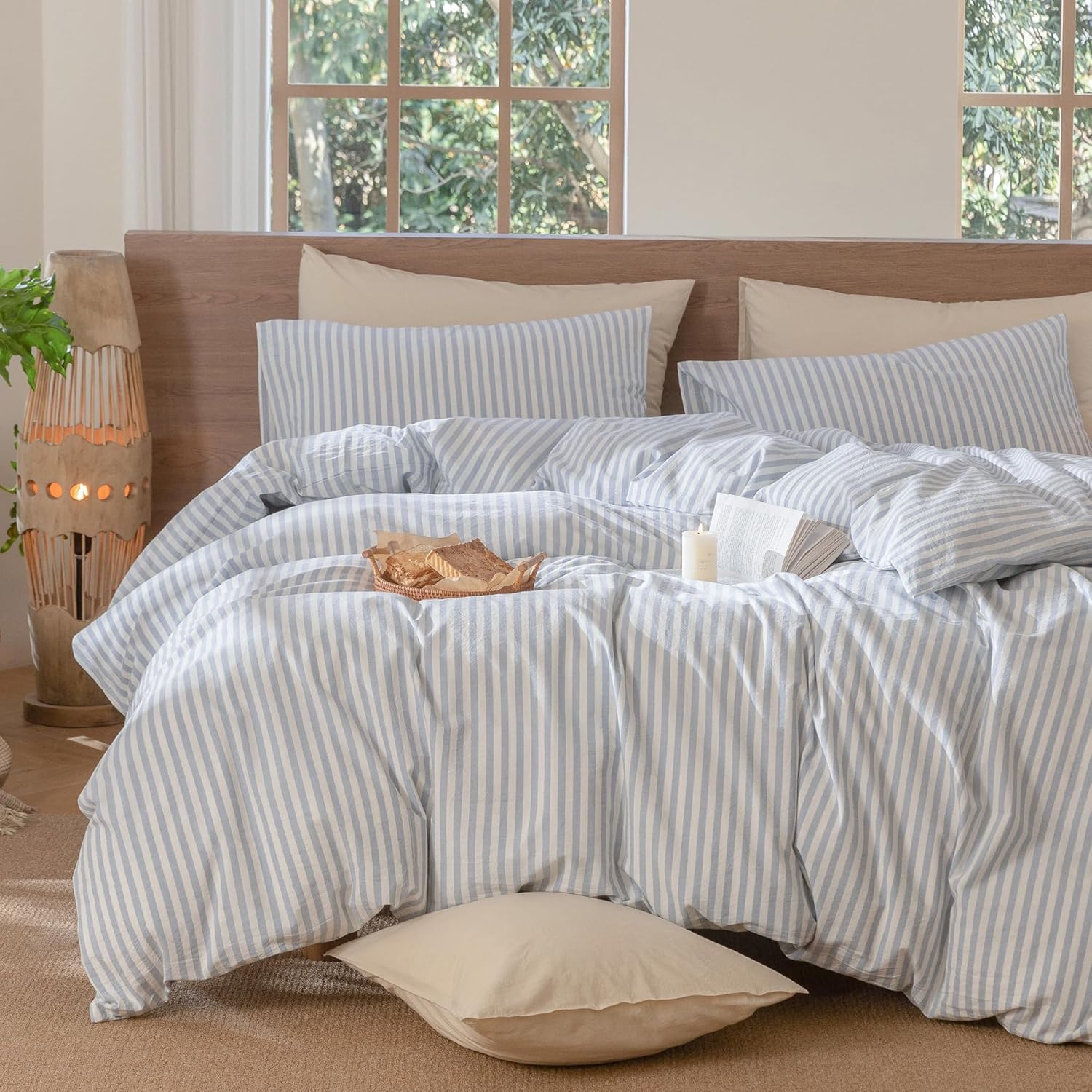 Detalle 2 de MOOMEE MooMee Striped Duvet Cover Set 80x90