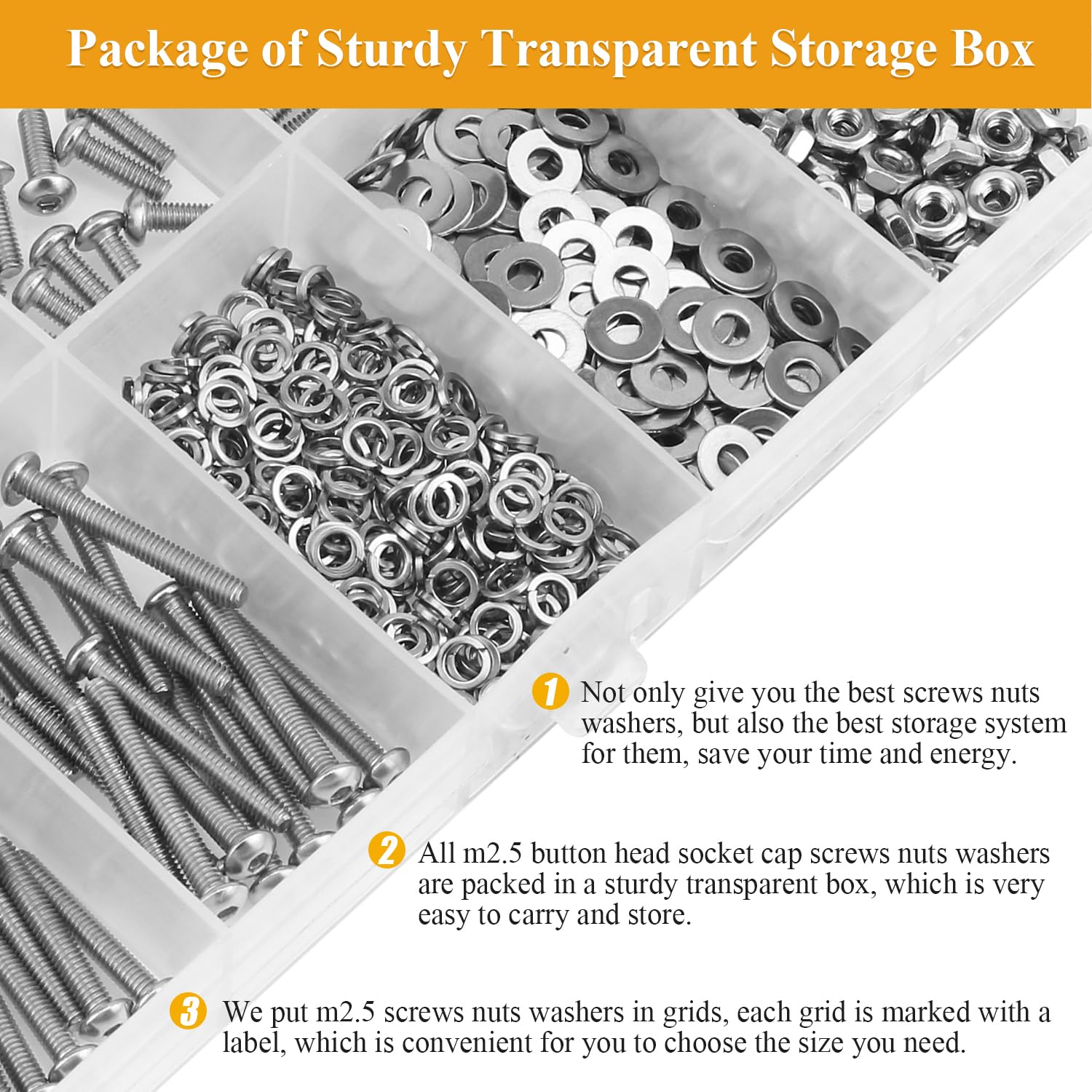 Detalle 2 de Sutemribor Screw Assortment, M2.5