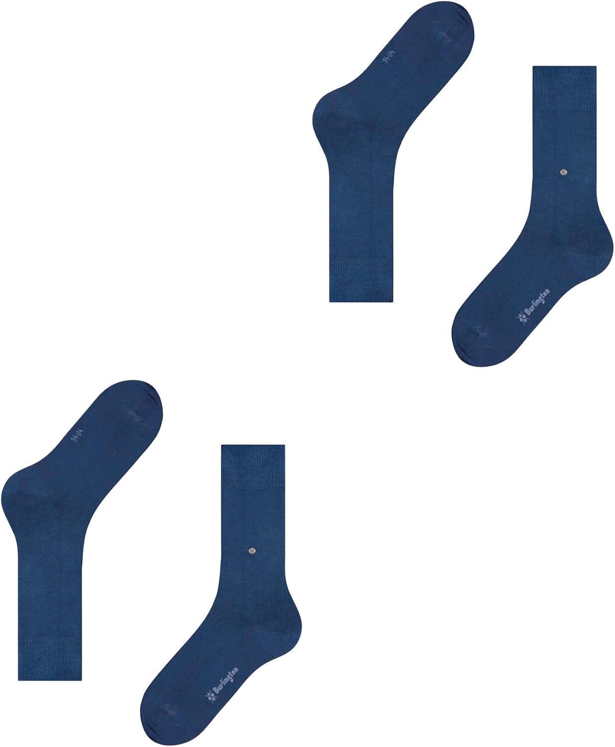 Detalle de Burlington Homme Everyday – Pack 2 chaussettes coton respirantes, unies, durables et confortables