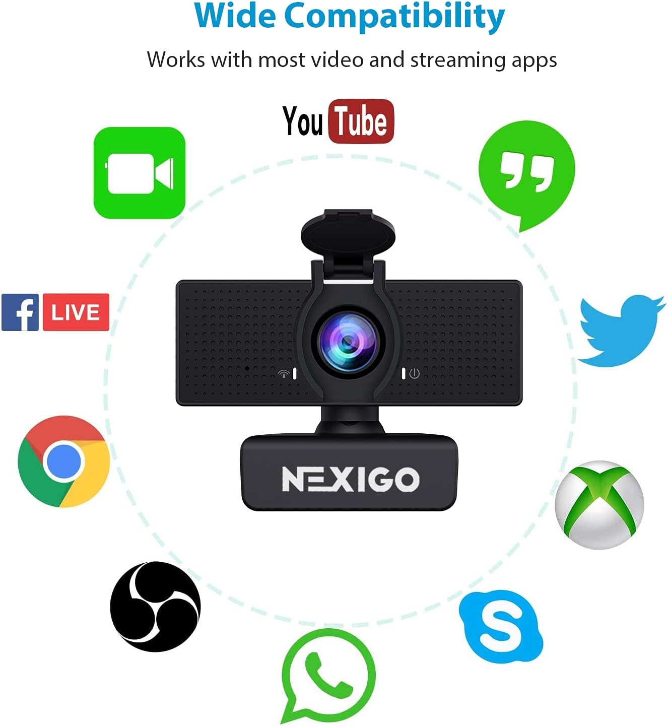 Thumbnail 6 de NexiGo N60 1080P webcam