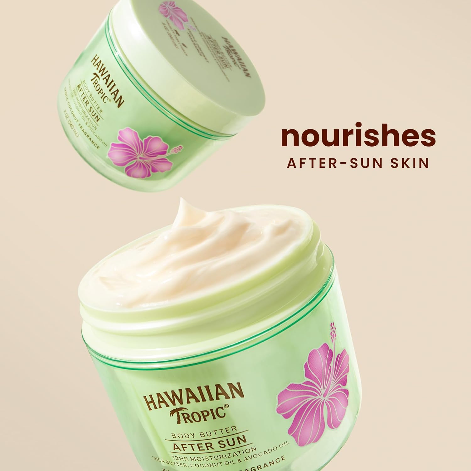 Thumbnail 1 de Hawaiian Tropic After Sun Body Butter with Coconut Oil (8oz) — intensively hydrating after sun lotion