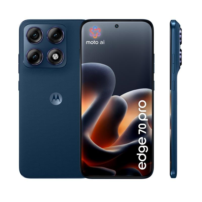 Detalle 2 de Motorola Edge 70 Pro 5G 12GB/512GB — 6.78" AMOLED, Azul Oscuro