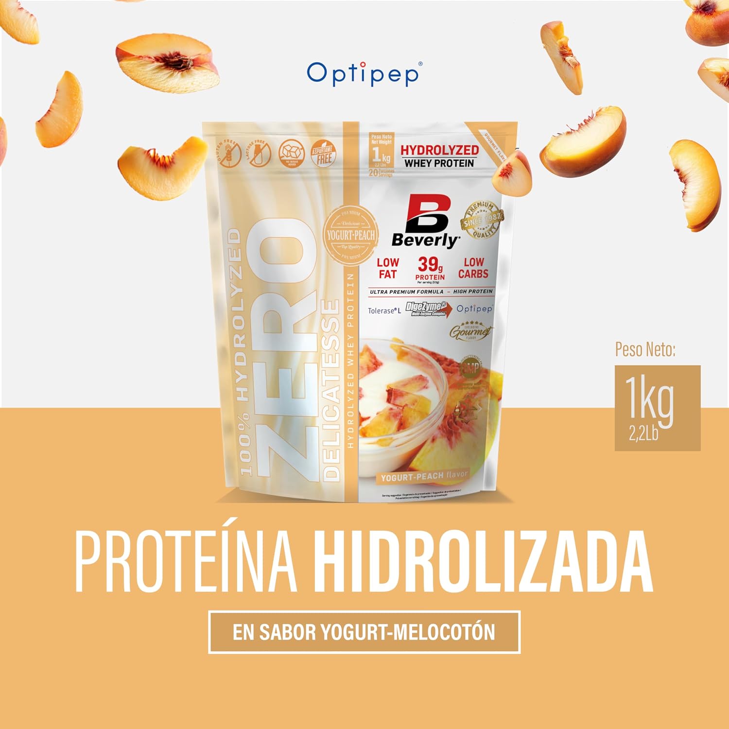 Detalle 2 de Beverly ZERO DELICATESSE Proteína Hidrolizada Whey 85% 🥛