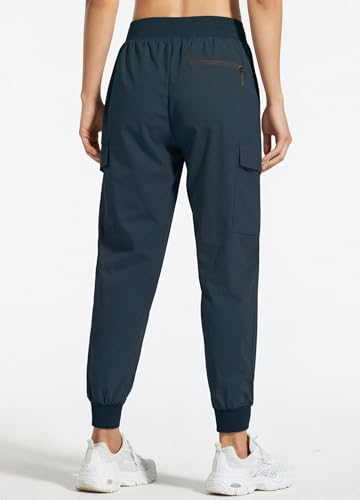 Detalle de Libin Pantaloni Trekking Donna Cargo Jogger Estivi 27" Blu Navy M