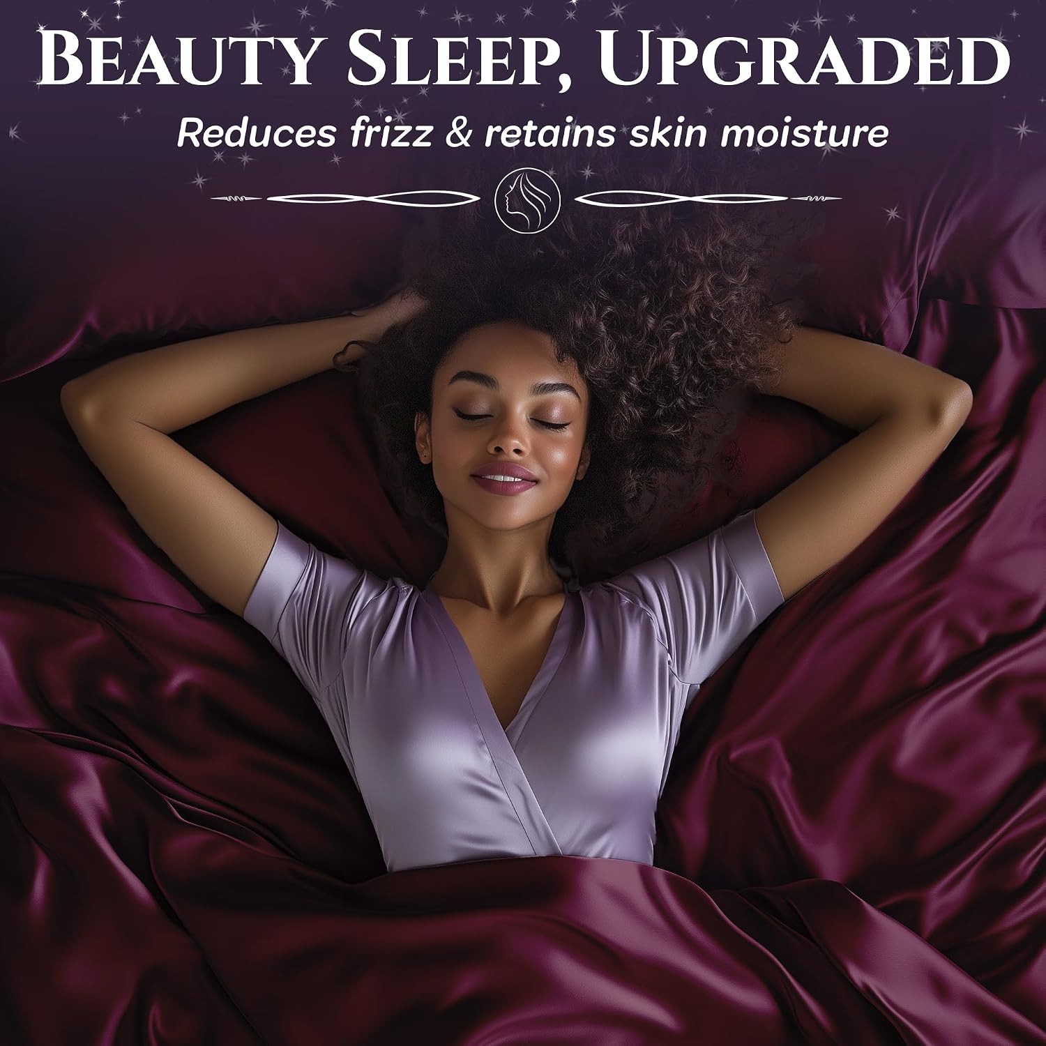 Detalle 2 de SLEEP SANCTUARY Satin Sheets Queen Size 15" deep pocket