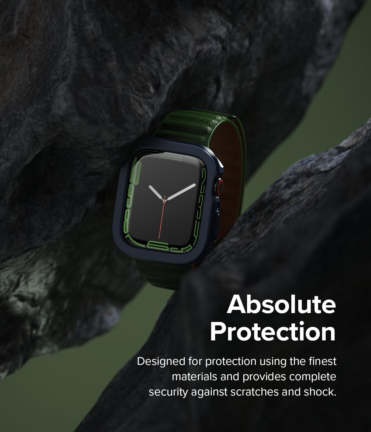 Detalle de Ringke Air Sports for Apple Watch Series 9/8/7 (41mm) and SE (40mm) Navy – Slim, Flexible TPU Case