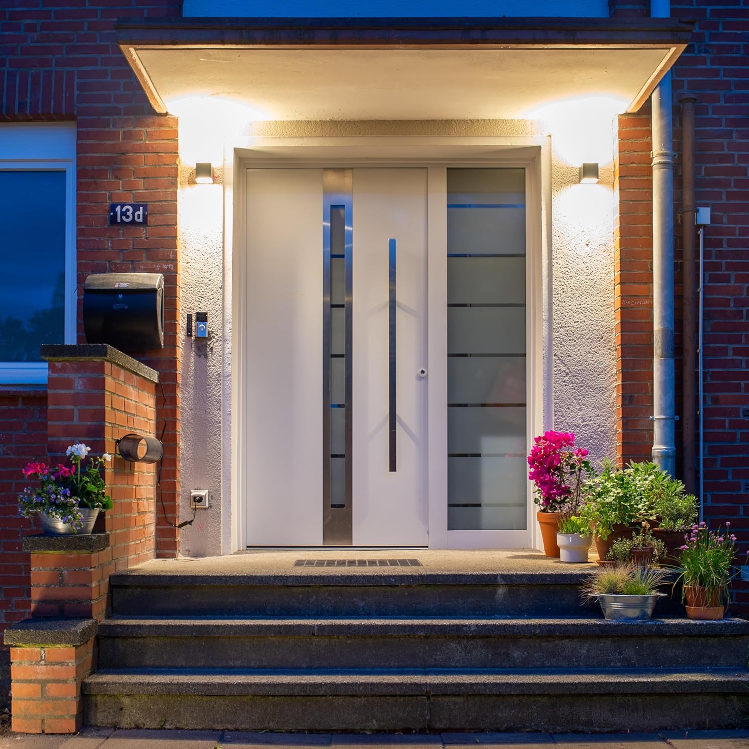 Thumbnail 5 de OSRAM SMART+ WiFi Brick applique LED da esterno grigio scuro 14W RGB+W 3000K IP44 (su/giù)