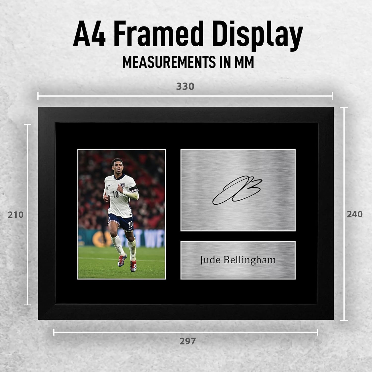 Thumbnail 1 de HWC Trading FR A4 Jude Bellingham Framed Autograph Photo