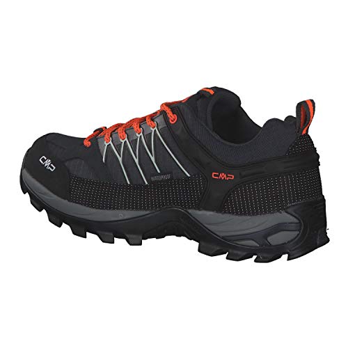 Detalle de CMP Rigel Low Trekking Shoes Wp – Scarpe da trekking Uomo Antracite-Flash Orange, 40 EU
