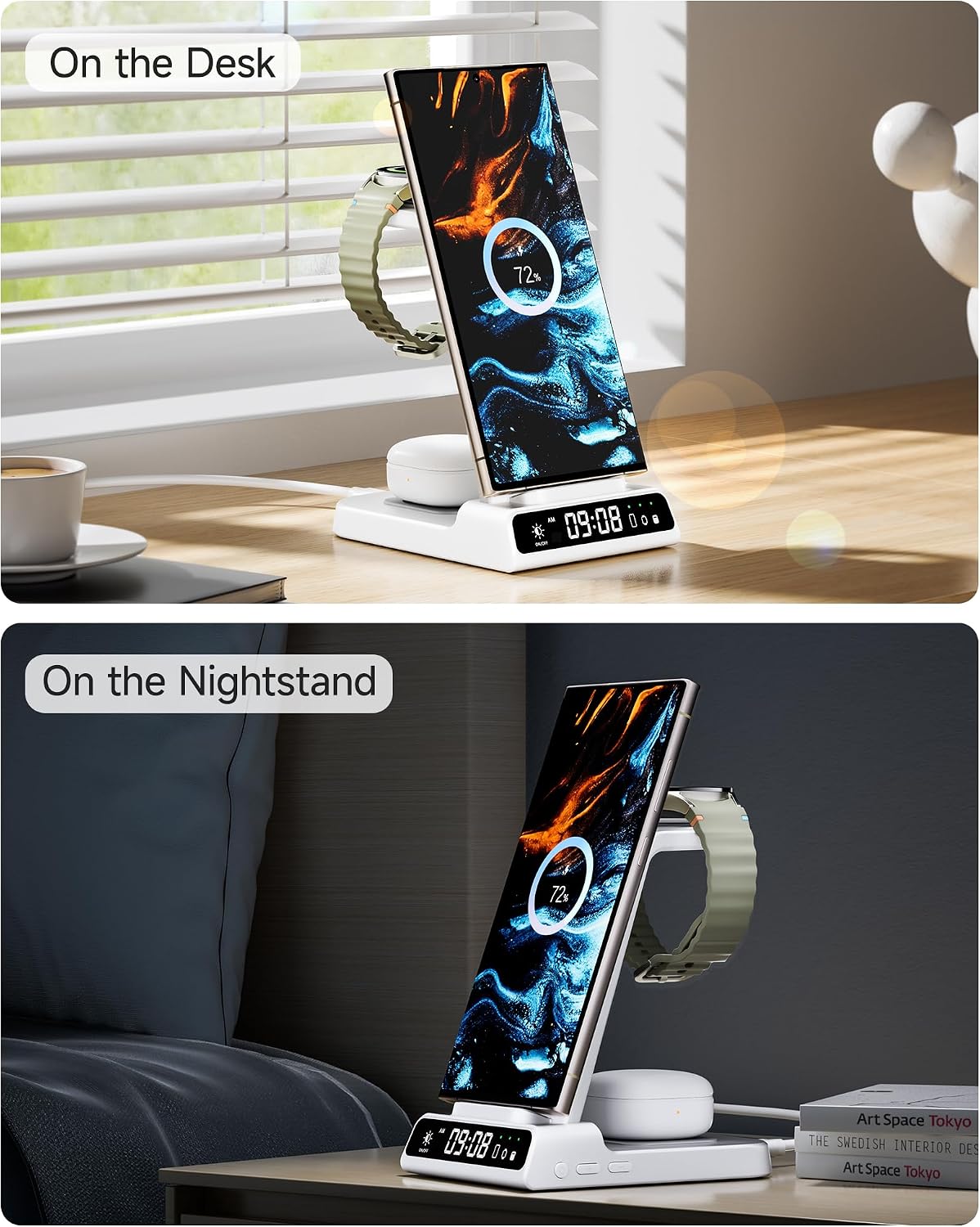 Thumbnail 6 de leQuiven Chargeur Induction 3 en 1 pour Galaxy
