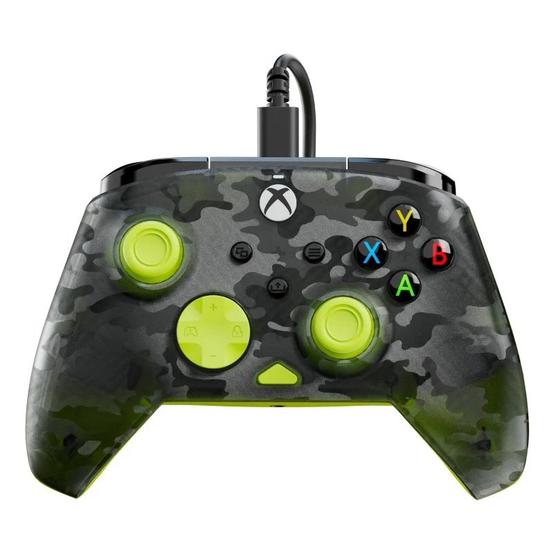 Detalle de Gamepad Turtle Beach Rematch Core USB-C para PC/Xbox (Ghost Negro Camuflaje/Amarillo)