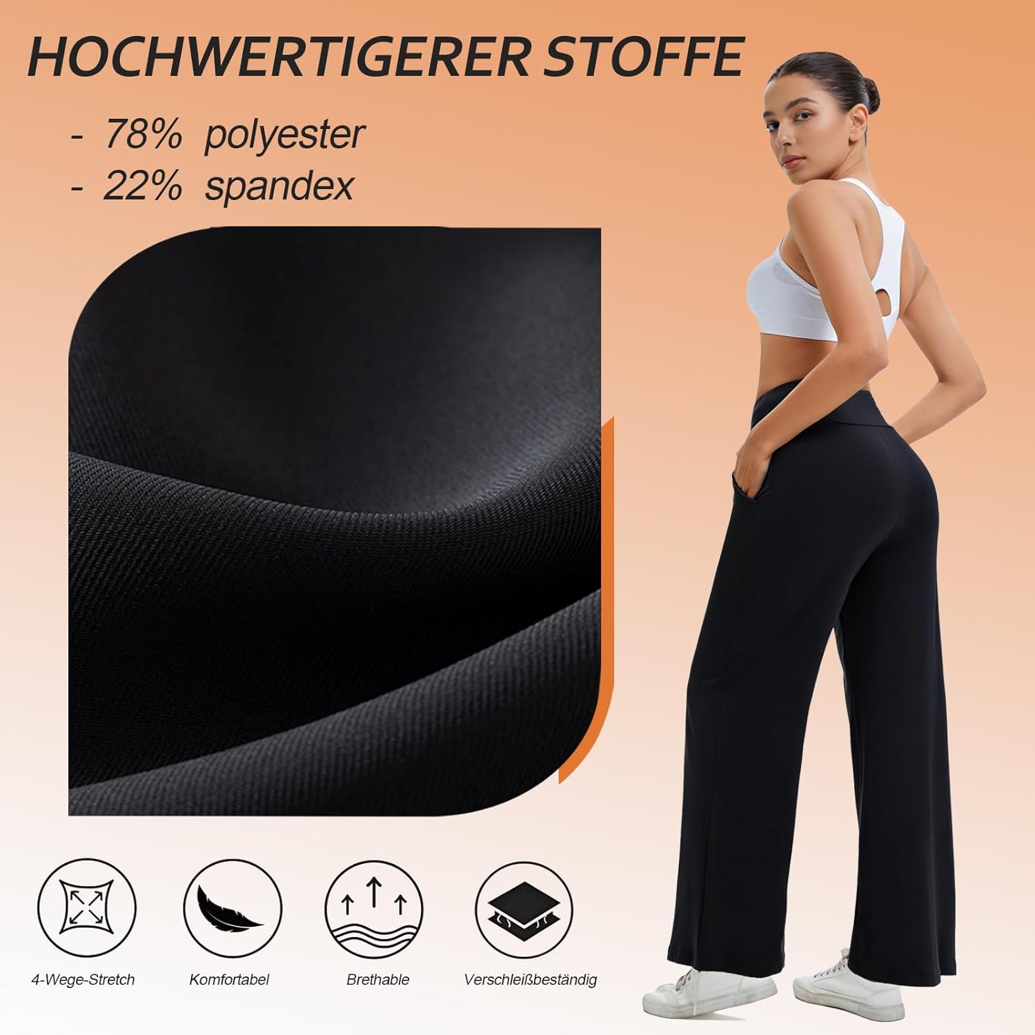Thumbnail 1 de ACTINPUT Yogahose Damen High Waist – Flared Leggings mit zwei Stoffoptionen
