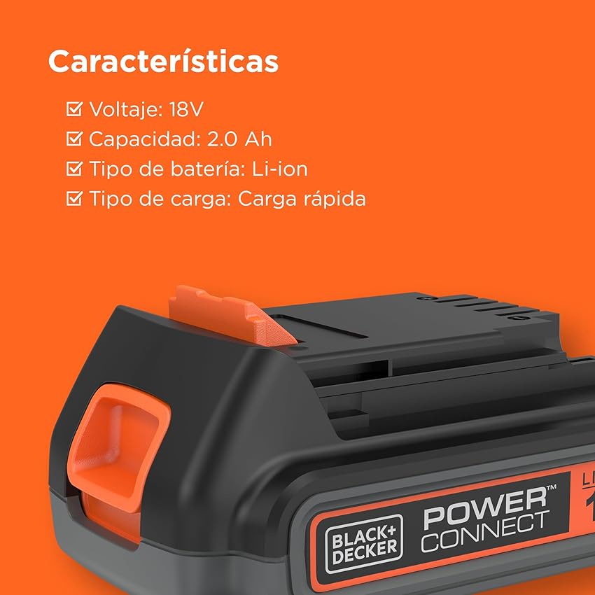 Thumbnail 4 de BLACK+DECKER BL2018-XJ 2,0 Ah batería 18V