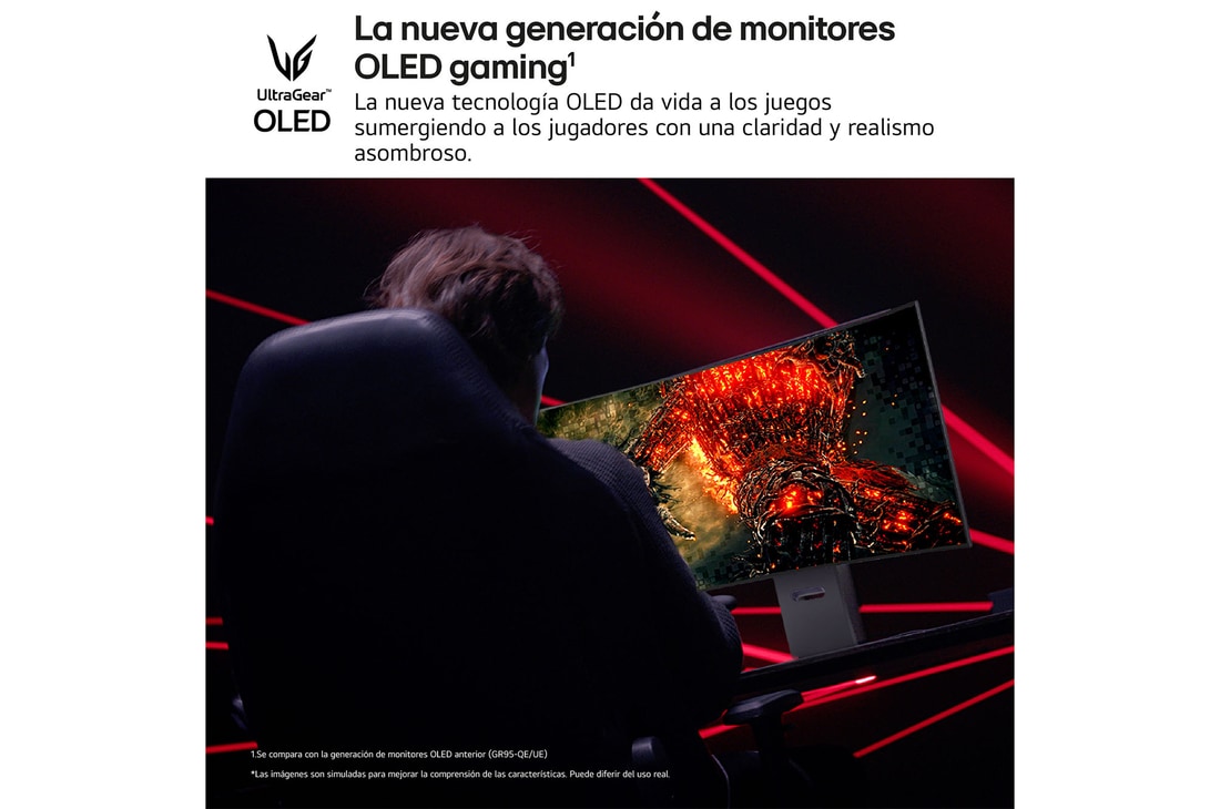 Thumbnail 2 de LG UltraGear 45GX950A-B Monitor gaming OLED 45" 5121×2160 📺