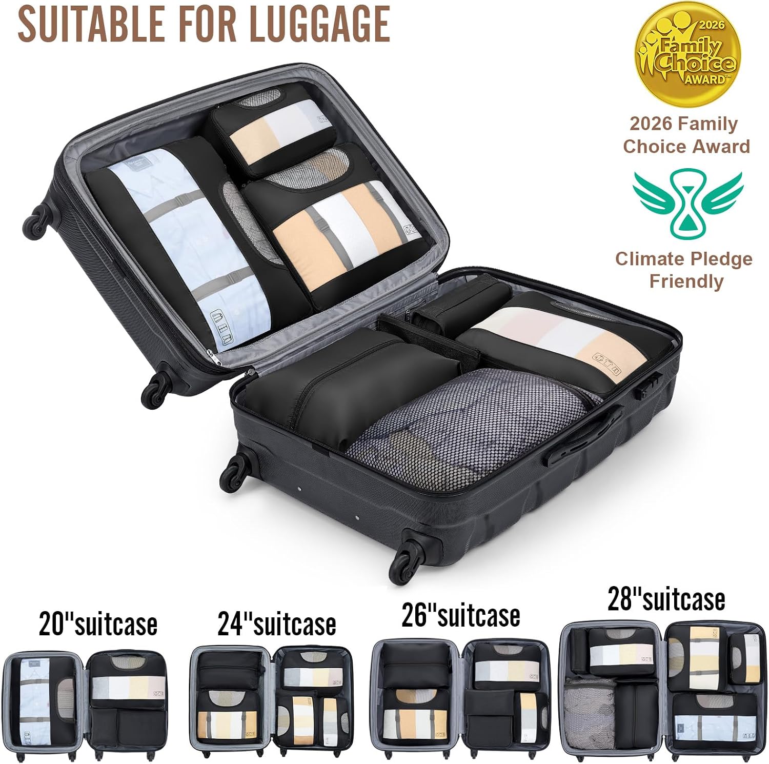 Thumbnail 5 de Veken 10 Set Packing Cubes for Travel Essential