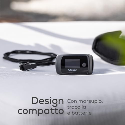 Detalle de Beurer PO 45 Saturimetro da dito Professionale Certificato – Monitoraggio 3 in 1